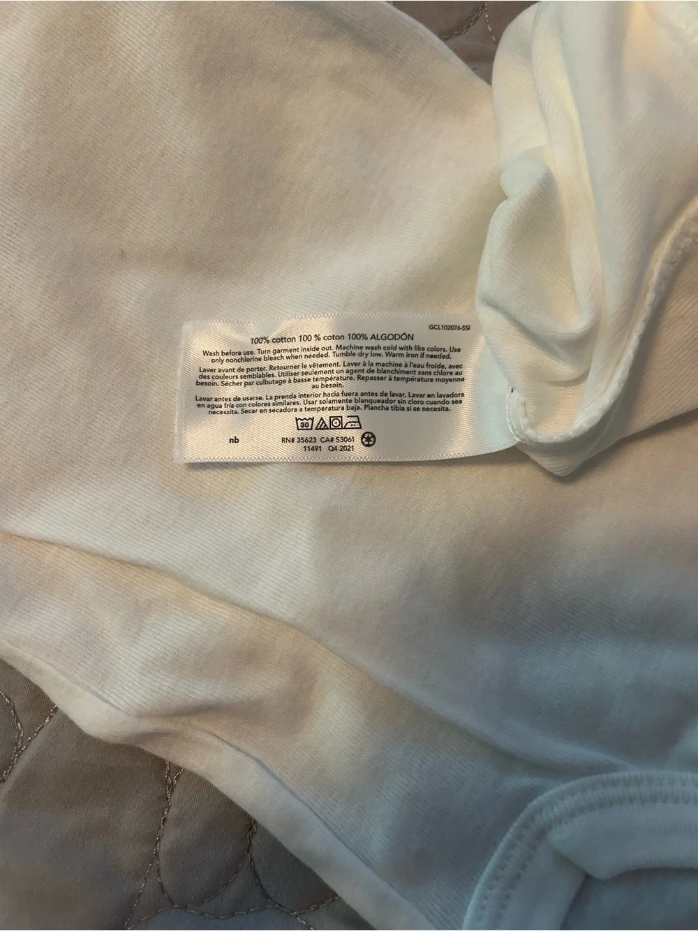 Child of mine, bundle of 8 one piece white body suits sizes newborn to 12 months